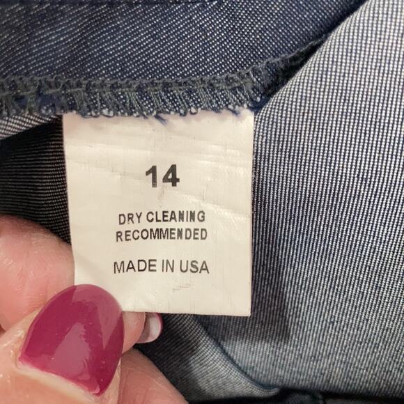 Peace Of Cloth Panticular Lisa Ankle High Rise Trousers Size 14 Blue Grey - Picture 12 of 16